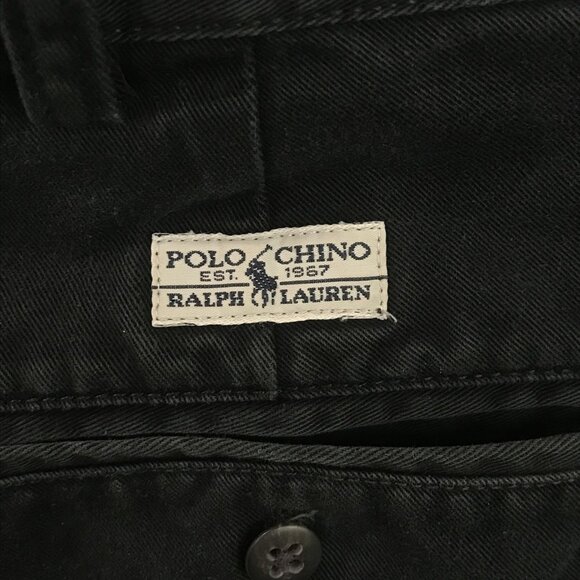 Ralph Lauren Shorts Mens Black Andrew Polo Chino 5 Inch Inseam - Picture 3 of 10